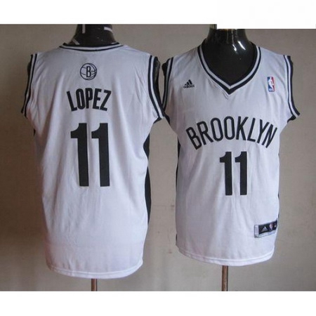 Nets 11 Brook Lopez White Home Stitched NBA Jersey