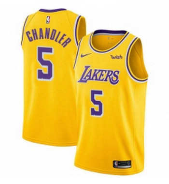 Youth Nike Los Angeles Lakers 5 Tyson Chandler Swingman Gold NBA Jersey Icon Edition