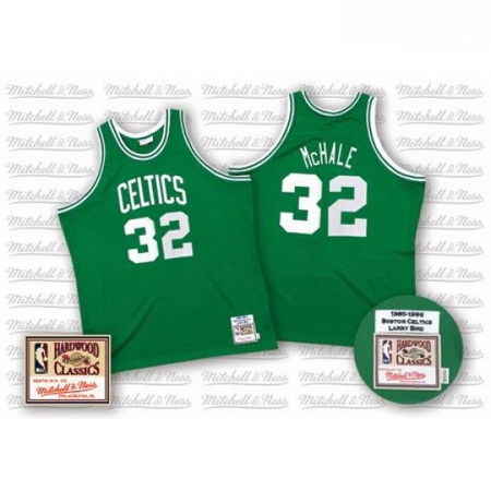 Mens Mitchell and Ness Boston Celtics 32 Kevin Mchale Authentic Green Throwback NBA Jersey