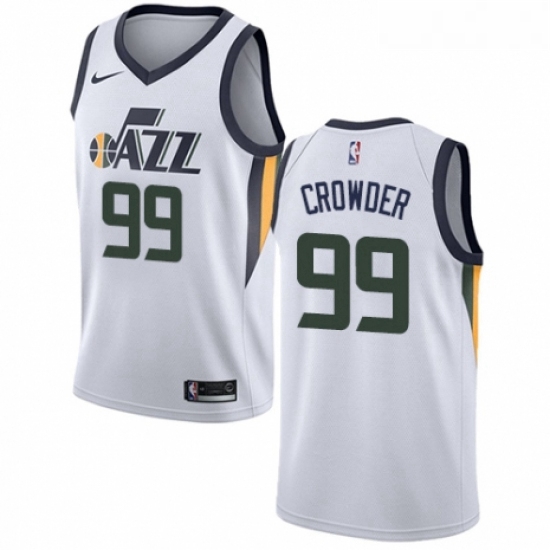 Youth Nike Utah Jazz 99 Jae Crowder Authentic NBA Jersey Association Edition