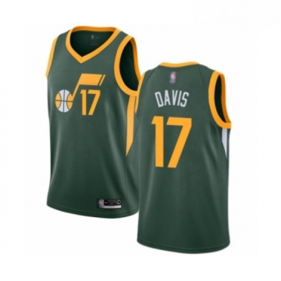 Youth Utah Jazz 17 Ed Davis Green Swingman Jersey Earned Edition