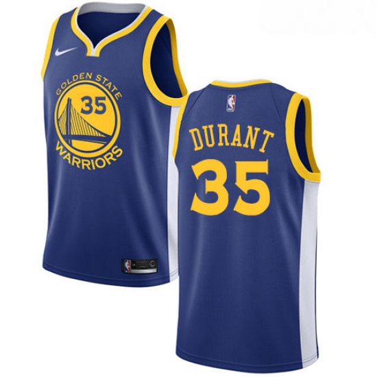 Youth Nike Golden State Warriors 35 Kevin Durant Swingman Royal 