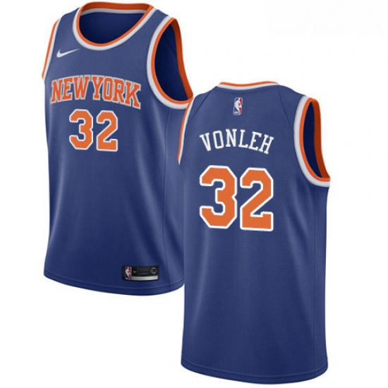 Youth Nike New York Knicks 32 Noah Vonleh Swingman Royal Blue NBA Jersey Icon Edition