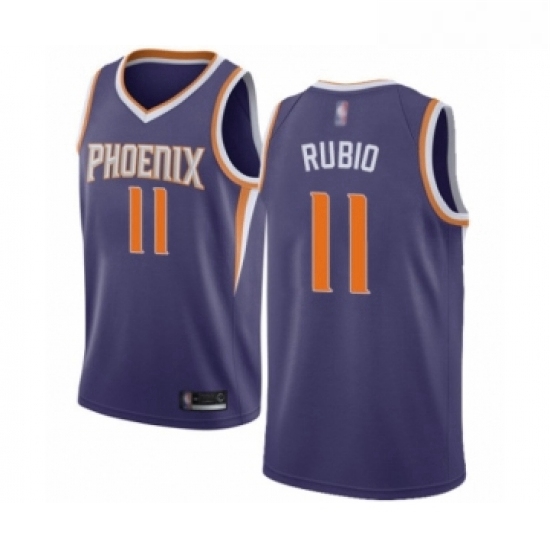 Youth Phoenix Suns 11 Ricky Rubio Swingman Purple Basketball Jersey Icon Edition