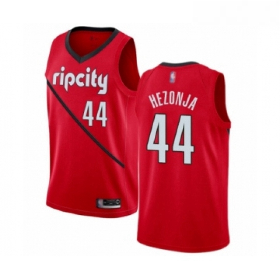 Youth Portland Trail Blazers 44 Mario Hezonja Red Swingman Jersey Earned Edition