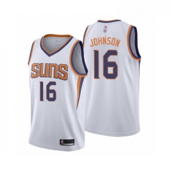 Youth Phoenix Suns 16 Tyler Johnson Swingman White Basketball Jersey Association Edition