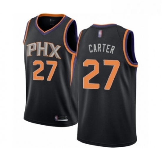 Youth Phoenix Suns 27 Jevon Carter Swingman Black Basketball Jersey Statement Edition