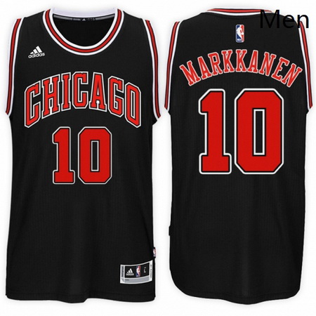 Chicago Bulls 10 Lauri Markkanen Alternate Black New Swingman St