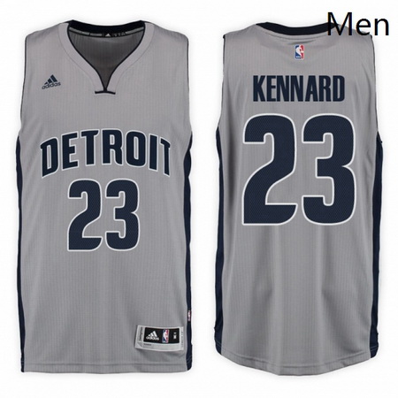 Detroit Pistons 23 Luke Kennard Alternate Gray New Swingman Stitched NBA Jersey