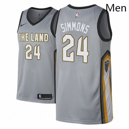 Men NBA 2018 19 Cleveland Cavaliers 24 Kobi Simmons City Edition