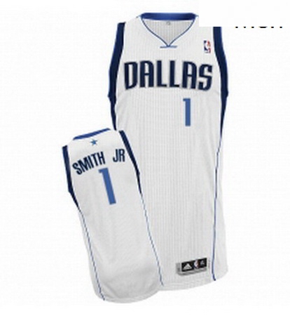 Mens Adidas Dallas Mavericks 1 Dennis Smith Jr Authentic White H