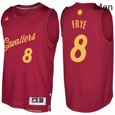 Mens Cleveland Cavaliers 8 Channing Frye 2016 2017 Christmas Day Burgundy NBA Swingman Jersey