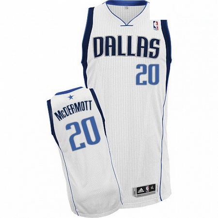 Mens Adidas Dallas Mavericks 20 Doug McDermott Authentic White Home NBA Jersey