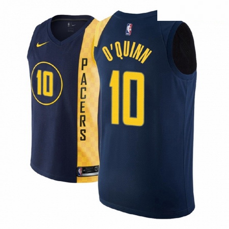 Men NBA 2018 19 Indiana Pacers 10 Kyle O Quinn City Edition Navy