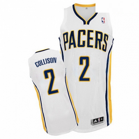 Mens Adidas Indiana Pacers 2 Darren Collison Authentic White Home NBA Jersey