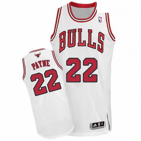 Mens Adidas Chicago Bulls 22 Cameron Payne Authentic White Home NBA Jersey