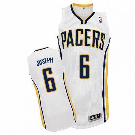 Mens Adidas Indiana Pacers 6 Cory Joseph Authentic White Home NB