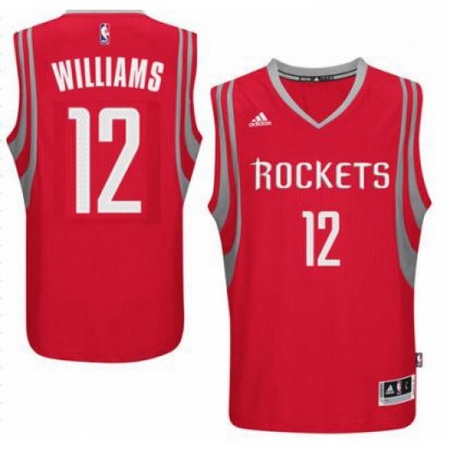 Mens Houston Rockets 12 Lou Williams adidas Red Swingman climacool Jersey