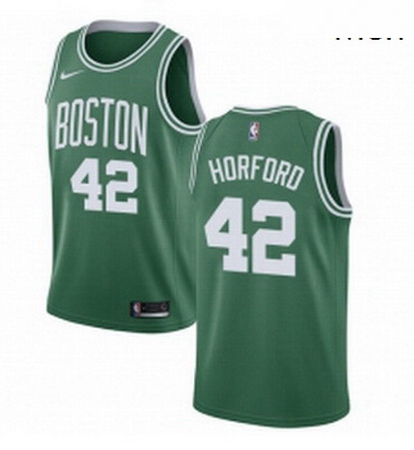 Mens Nike Boston Celtics 42 Al Horford Swingman GreenWhite No Ro