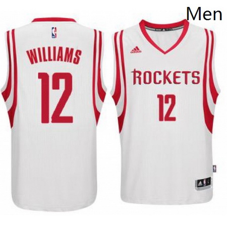 Mens Houston Rockets 12 Lou Williams adidas White Swingman climacool Jersey