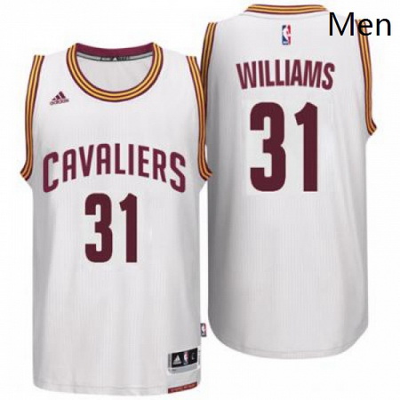 Mens Cleveland Cavaliers 31 Deron Williams adidas White Player S