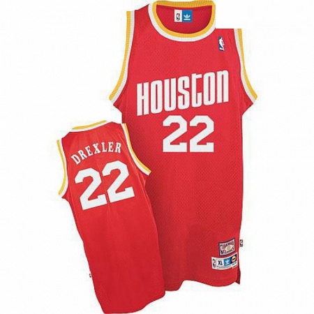 Mens Mitchell and Ness Houston Rockets 22 Clyde Drexler Swingman