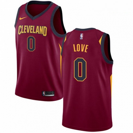 Mens Nike Cleveland Cavaliers 0 Kevin Love Swingman Maroon Road 