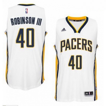 Mens Indiana Pacers 40 Glenn Robinson III adidas White Player Sw
