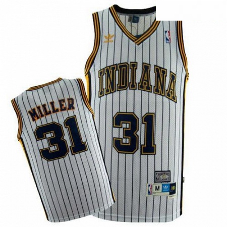Mens Mitchell and Ness Indiana Pacers 31 Reggie Miller Authentic