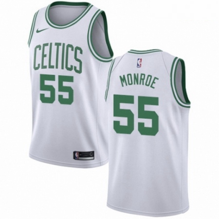 Mens Nike Boston Celtics 55 Greg Monroe Swingman White NBA Jersey Association Edition