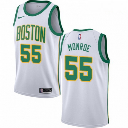 Mens Nike Boston Celtics 55 Greg Monroe Swingman White NBA Jerse