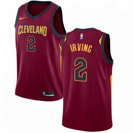 Mens Nike Cleveland Cavaliers 2 Kyrie Irving Swingman Maroon Road NBA Jersey Icon Edition