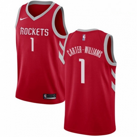 Mens Nike Houston Rockets 1 Michael Carter Williams Swingman Red NBA Jersey Icon Edition