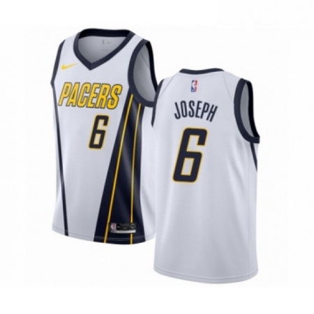 Mens Nike Indiana Pacers 6 Cory Joseph White Swingman Jersey Earned Edition