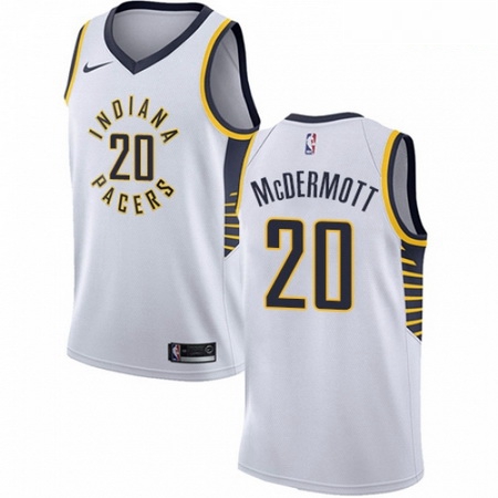 Mens Nike Indiana Pacers 20 Doug McDermott Swingman White NBA Jersey Association Edition