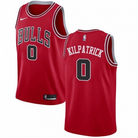 Mens Nike Chicago Bulls 0 Sean Kilpatrick Swingman Red NBA Jersey Icon Edition