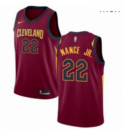 Mens Nike Cleveland Cavaliers 22 Larry Nance Jr Swingman Maroon NBA Jersey Icon Edition