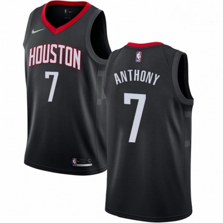 Mens Nike Houston Rockets 7 Carmelo Anthony Swingman Black NBA Jersey Statement Edition