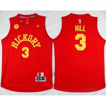 Pacers 3 George Hill Red Hardwood Classics Stitched NBA Jersey