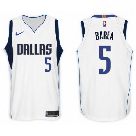 Nike NBA Dallas Mavericks 5 J J Barea Jersey 2017 18 New Season White Jers