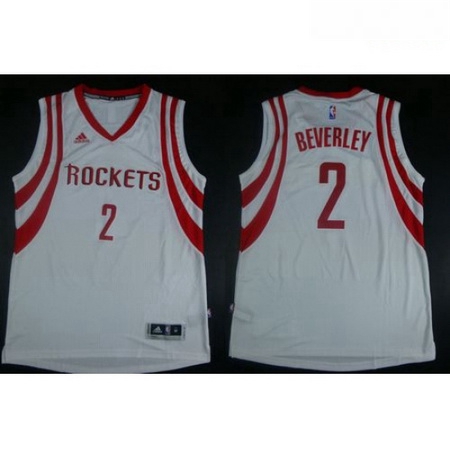 Revolution 30 Rockets 2 Patrick Beverley White Road Stitched NBA Jersey