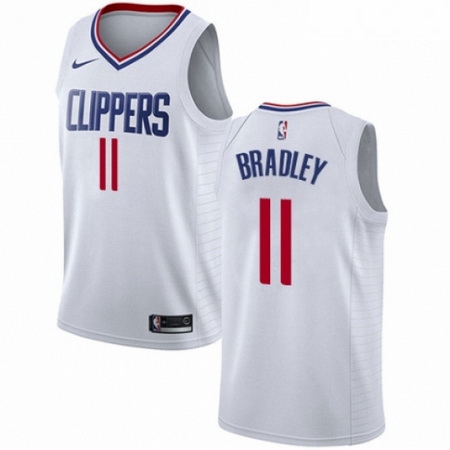 Mens Nike Los Angeles Clippers 11 Avery Bradley Authentic White NBA Jersey Association Edition