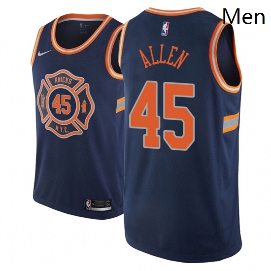 Men NBA 2018 19 New York Knicks 45 Kadeem Allen City Edition Nav