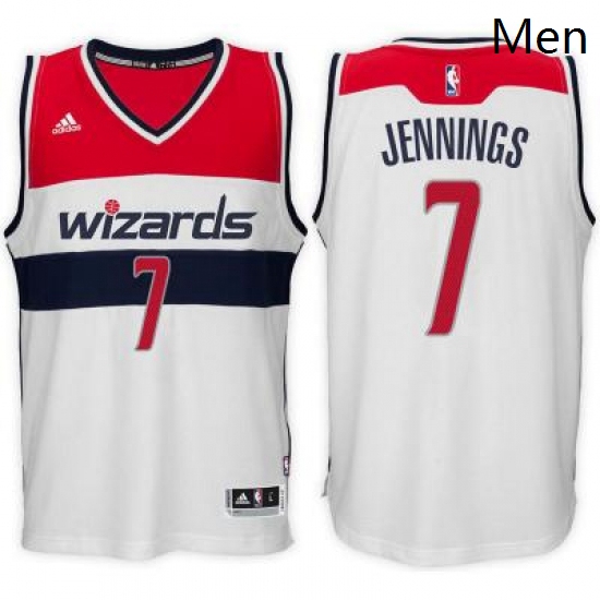 adidas Washington Wizards 7 Brandon Jennings White Swingman Home
