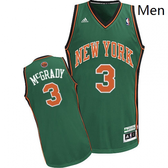 Mens Adidas New York Knicks 3 Tracy McGrady Swingman Green NBA J