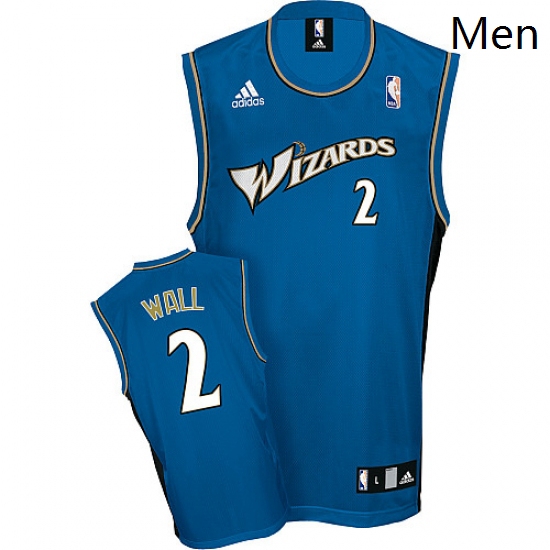 Mens Adidas Washington Wizards 2 John Wall Swingman Blue NBA Jer