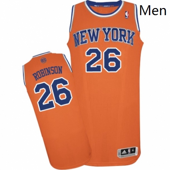 Mens Adidas New York Knicks 26 Mitchell Robinson Authentic Orang