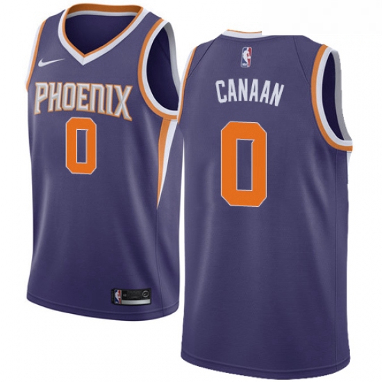 Mens Nike Phoenix Suns 0 Isaiah Canaan Swingman Purple NBA Jersey Icon Edition