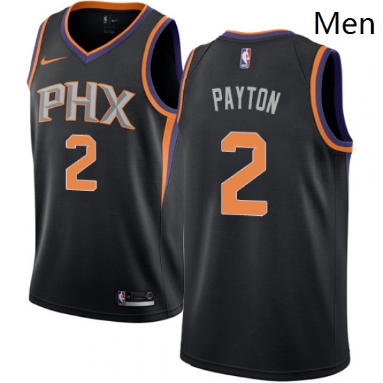 Mens Nike Phoenix Suns 2 Elfrid Payton Authentic Black Alternate NBA Jersey Statement Edition