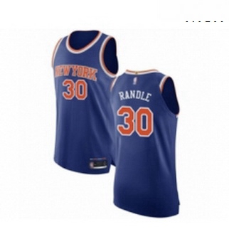 Mens New York Knicks 30 Julius Randle Authentic Royal Blue Basketball Jersey Icon Edition